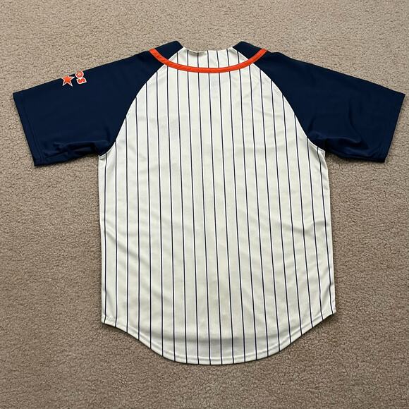 Houston Astros Cooperstown Dynasty Pinstripe Retro Jersey Size Large - Picture 6 of 7